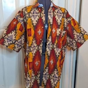 👍 Men's New Rivers Short Sleeves Button Down Casual Tapestry Shirt Large Size